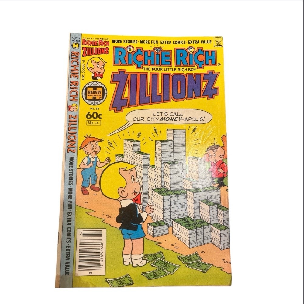 Lot of 2 - Collectible Richie Rich Zillionz #21 and #32 Harvey Comic Books